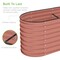 Best Choice Products 8x2x2ft Metal Raised Garden Bed, Oval Outdoor Planter Box w/ 4 Support Bars